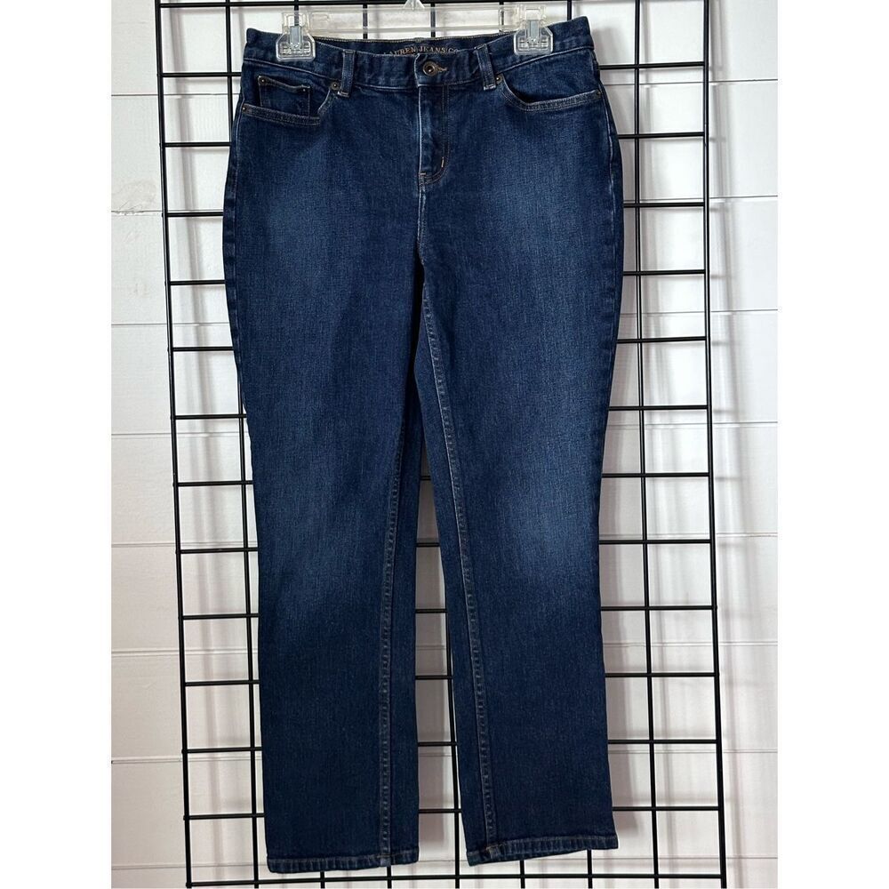 VTG Lauren Jeans Co. Premium Denim Jeans Womens 4 Blue Straight Leg Crop